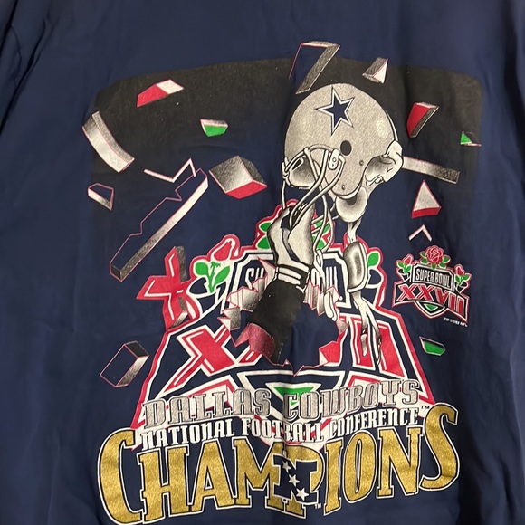 Vintage Dallas Cowboys 1992 NFC Conference Champions Shirt XL - Picture 5 of 6